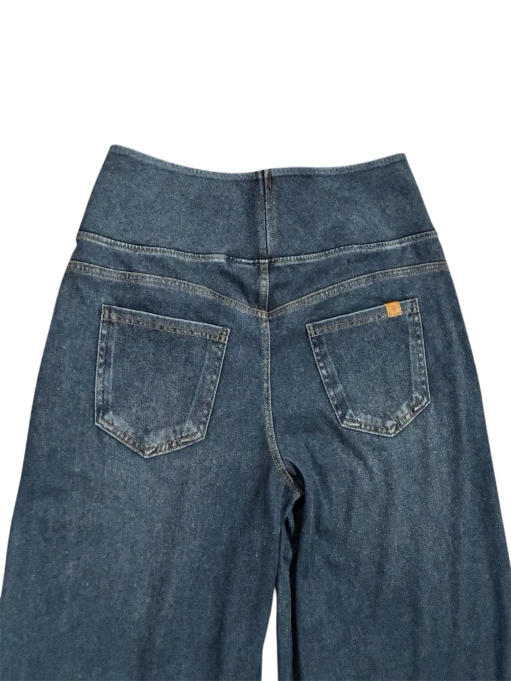 HALARA Jeans Women’s S Blue Flex Denim Wide-Leg High-Rise NEW WITH TAGS! - Picture 7 of 10